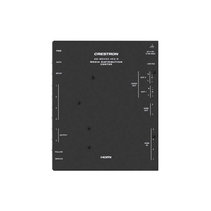 Crestron Conmutador AV HD-MD4X2-4KZ-E 4x2 4K60 4:4:4 HDR 3