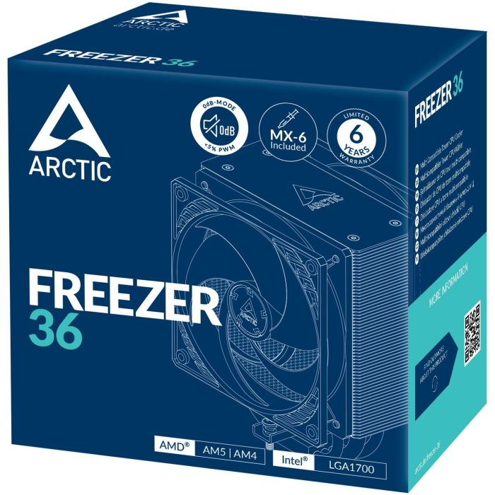 Arctic ACFRE00121A Ventilador con Disipador Freezer 36 12cm 5 Arctic ACFRE00121A Ventilador con Disipador Freezer 36 12cm 5