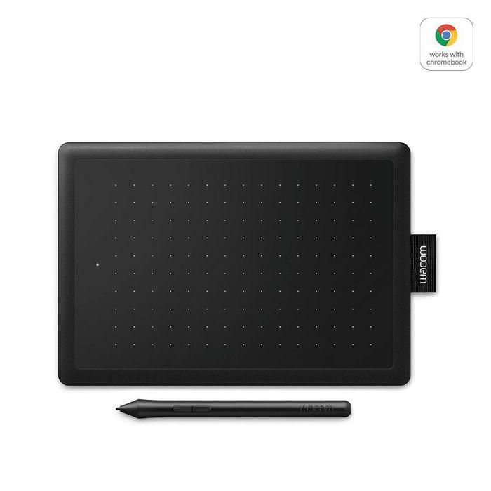 Wacom One by Wacom Tableta Gráfica Pequeña con Lápiz sin Batería, 2048 Niveles de Presión, 2540 lpi, USB, Negro para Dibujo y Diseño 1