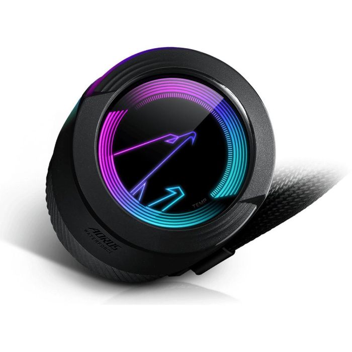 Gigabyte AORUS WATERFORCE 280mm Liquid CPU Cooler con Pantalla ARGB 3 Gigabyte AORUS WATERFORCE 280mm Liquid CPU Cooler con Pantalla ARGB 3