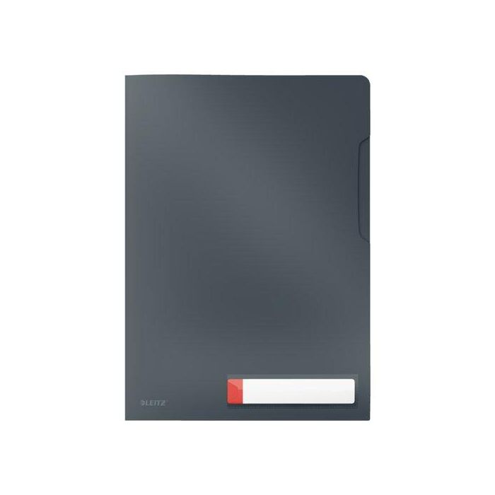 Dosier Angulo Recto Leitz Cosy Pp Reciclable Semi Opaco A4 Gris Pack De 3