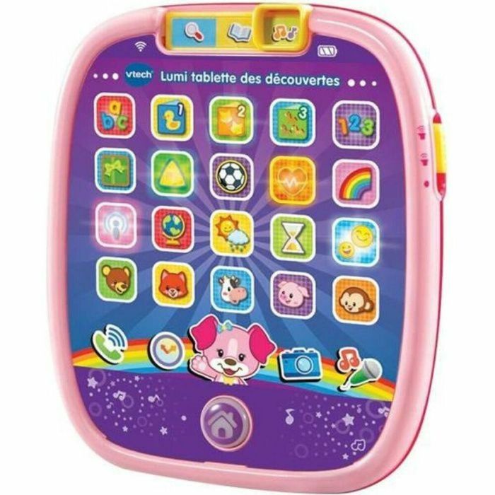 Vtech Baby Tableta Táctil y Luminosa Lumi Pink Discovery para Bebés 9-36 meses | Aprende Números, Formas, Animales y Alfabeto