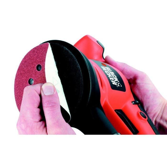 NEGRO Y DECKER Lijadora orbital aleatoria 125mm 480W 2 NEGRO Y DECKER Lijadora orbital aleatoria 125mm 480W 2
