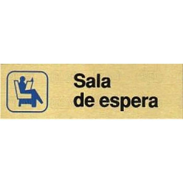 Placa Aluminio Oro 150X45''Sala De Espera Duver Placa Aluminio Oro 150X45''Sala De Espera Duver