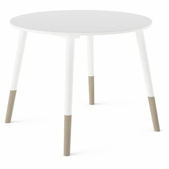 Demeyere AUC1703287645149 Conjunto FIMIANA 1 mesa + 2 sillas, estilo escandinavo, Blanco mate / Roble Kronberg 4 Demeyere AUC1703287645149 Conjunto FIMIANA 1 mesa + 2 sillas, estilo escandinavo, Blanco mate / Roble Kronberg 4