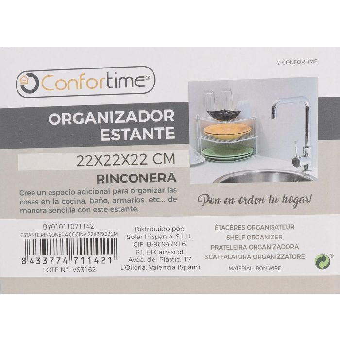 Rinconera de Cocina 22x22x22 cm Blanco - Confortime (8 Unidades) 5 Rinconera de Cocina 22x22x22 cm Blanco - Confortime (8 Unidades) 5