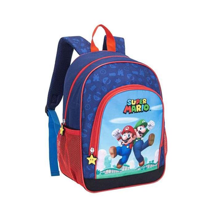 Mochila super mario, 2 bolsillos laterales. interior totalmente forrado y personalizado. 32 x 25.5 x 11 cm. 1 Mochila super mario, 2 bolsillos laterales. interior totalmente forrado y personalizado. 32 x 25.5 x 11 cm. 1