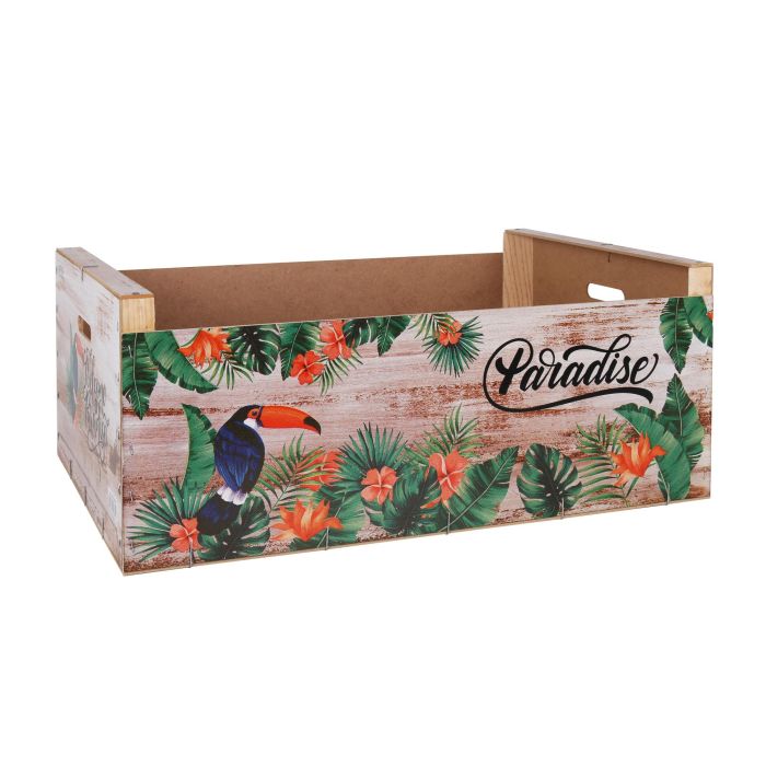 Confortime Caja Wood Brillo Paradise 58 x 39 x 23 cm (3 Unidades)
