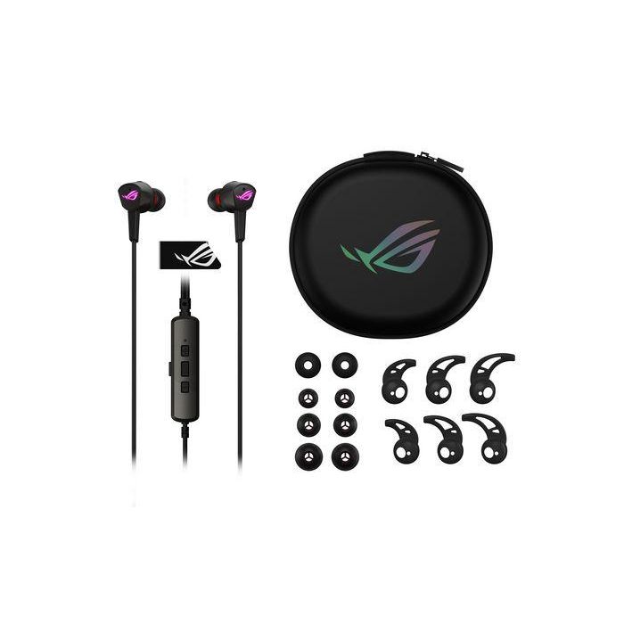 Asus ROG Cetra II Auriculares In-Ear Gaming con Cancelación de Ruido Activa (ANC), Micrófono, Drivers LSR y USB-C 3