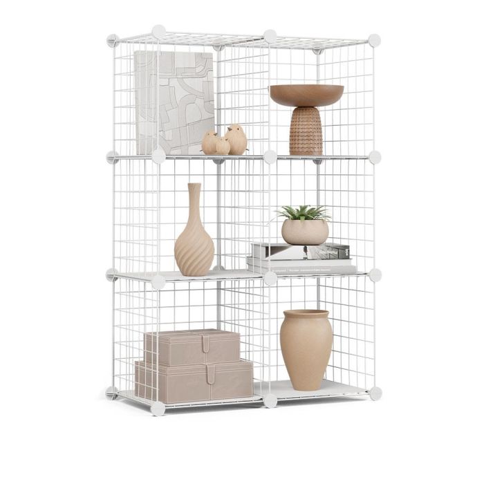 Estantería modular metálica titan c6 blanco 1