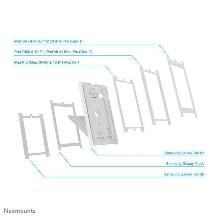 Soporte para Tablet Neomounts DS15-630WH1 Blanco Negro 11 Soporte para Tablet Neomounts DS15-630WH1 Blanco Negro 11