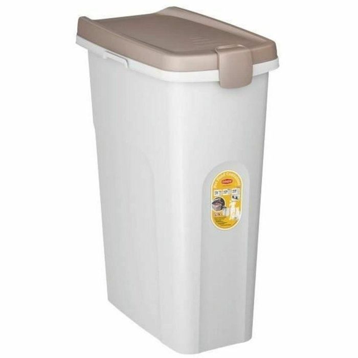 Kerbl ZOL8003507985018 Contenedor para Comida Mascotas Marrón/Blanco 40L