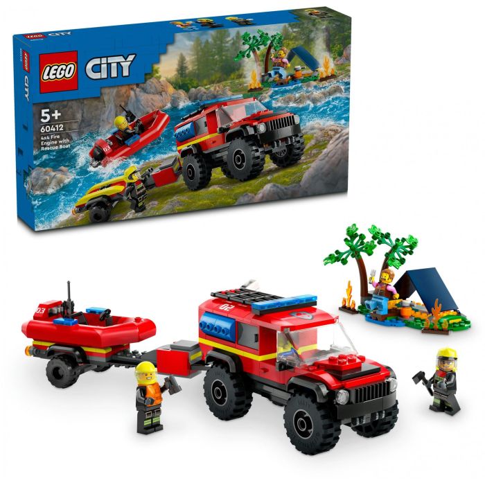 LEGO 60412 City Todoterreno Bomberos con Barco de Rescate 13 LEGO 60412 City Todoterreno Bomberos con Barco de Rescate 13