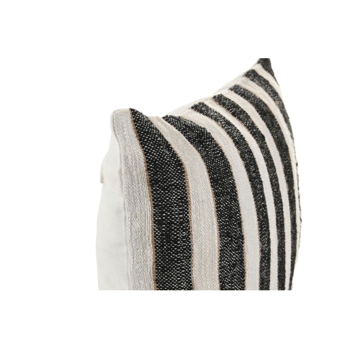 Cojin Tradicional DKD Home Decor Blanco Negro 45 x 45 cm (2 Unidades) 1