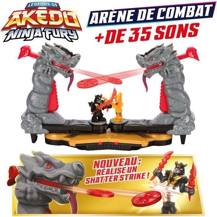 Ninja Fury Combat Arena - MOOSE TOYS - AKEDO - Combate con figuras, mandos y efectos de sonido