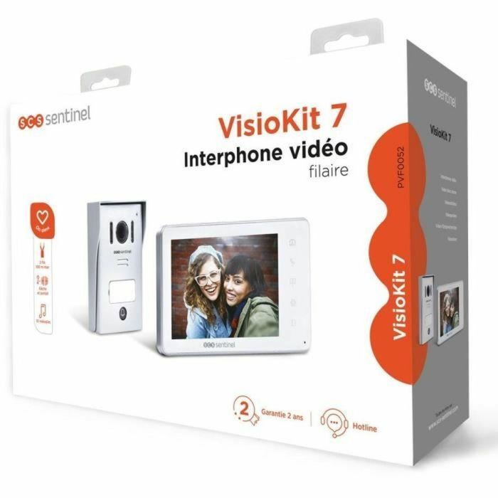 Videoportero con cable, color blanco - VisioKit 7 - SCS SENTINEL 3 Videoportero con cable, color blanco - VisioKit 7 - SCS SENTINEL 3