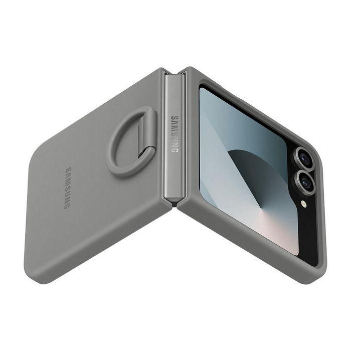 Samsung Funda de Silicona con Anillo para Galaxy Z Flip7 FE | Z Flip6 Ultra Fina y Cómoda 4