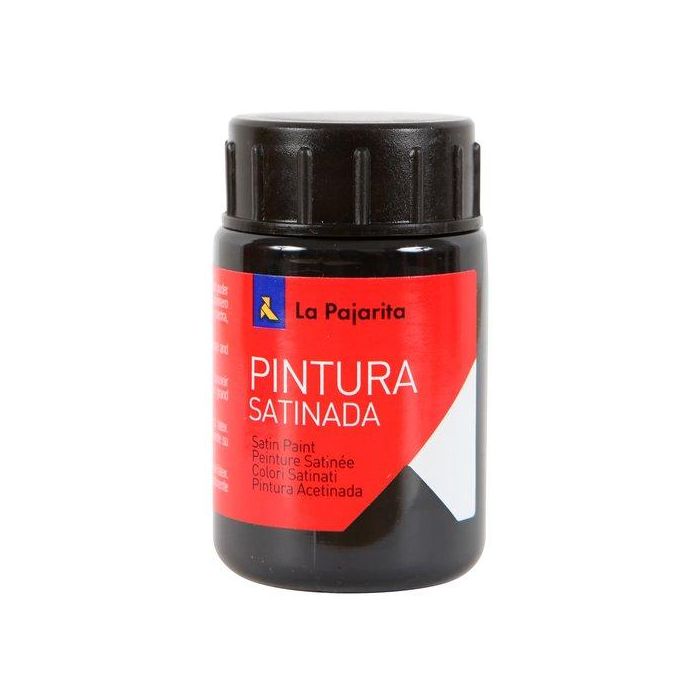 La Pajarita Témpera Escolar Satinada Negro 35 mL L-22