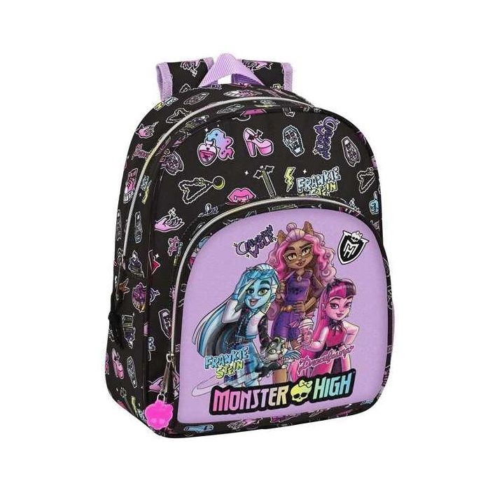 Mochila Escolar Monster High Creep Negro 28 x 34 x 10 cm 4 Mochila Escolar Monster High Creep Negro 28 x 34 x 10 cm 4