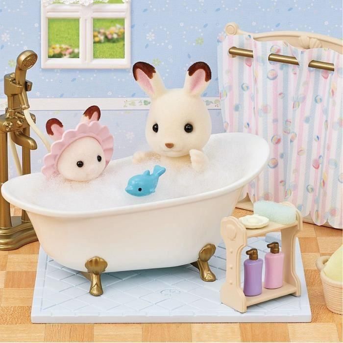 El conjunto de bañera y ducha - SYLVANIAN FAMILIES - 5739 - Conjunto de baño con accesorios 1