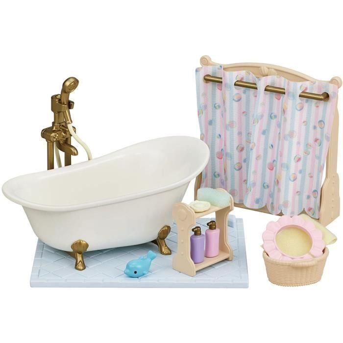 El conjunto de bañera y ducha - SYLVANIAN FAMILIES - 5739 - Conjunto de baño con accesorios 2