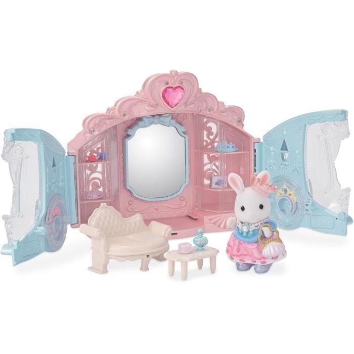 Playset - SYLVANIAN FAMILIES - Vestirse de Princesa - Carruaje y Niña Conejo de Nieve 2