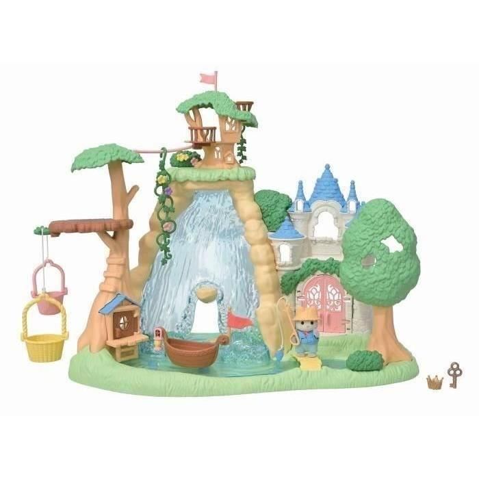 Juego de Figuras - FAMILIAS SYLVANIAN - Bebé Husky y Tesoro Escondido - Castillo y Caja Fuerte 3