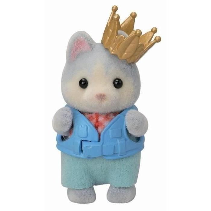 Juego de Figuras - FAMILIAS SYLVANIAN - Bebé Husky y Tesoro Escondido - Castillo y Caja Fuerte 4