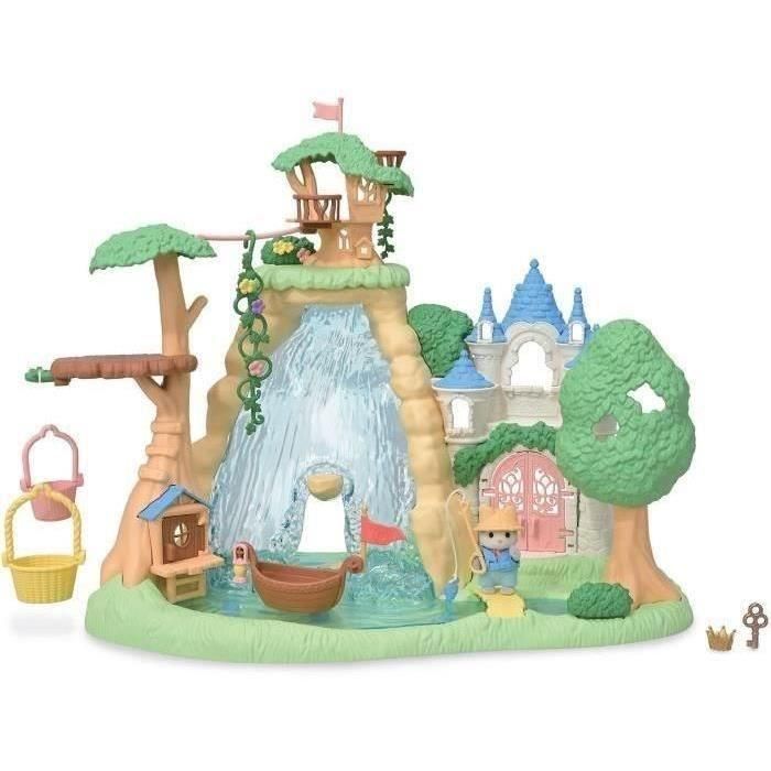 Juego de Figuras - FAMILIAS SYLVANIAN - Bebé Husky y Tesoro Escondido - Castillo y Caja Fuerte 5