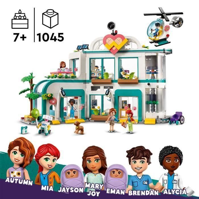 LEGO 42621 Friends Heartlake City Hospital, Juguete con Helicóptero y Minifiguras que Incluyen a Otoño y un Perro 1 LEGO 42621 Friends Heartlake City Hospital, Juguete con Helicóptero y Minifiguras que Incluyen a Otoño y un Perro 1