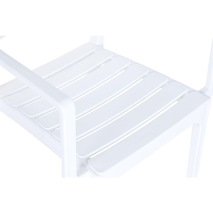 Silla Terraza Y Jardin DKD Home Decor Blanco 52 x 84 x 57 cm (4 Unidades) 3 Silla Terraza Y Jardin DKD Home Decor Blanco 52 x 84 x 57 cm (4 Unidades) 3