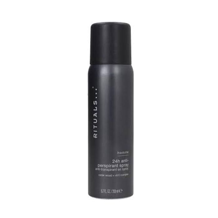 Rituals HOMME Desodorante Antitranspirante Spray 24h Hombre | Protección Sudor & Olores Vitamina E & Cedro 200 ml