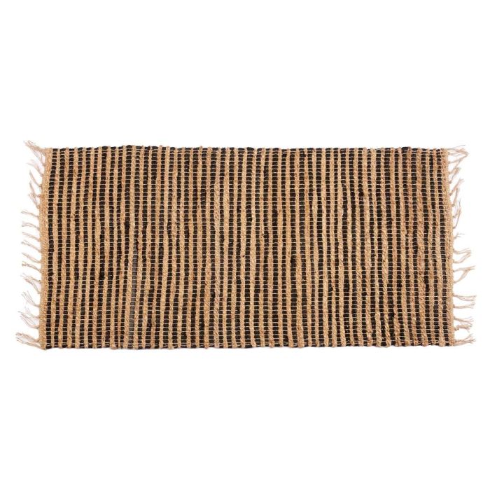 Alfombra Natural Negra Doble 70 X 140 Cm Giftdecor (8 Unidades) 1 Alfombra Natural Negra Doble 70 X 140 Cm Giftdecor (8 Unidades) 1