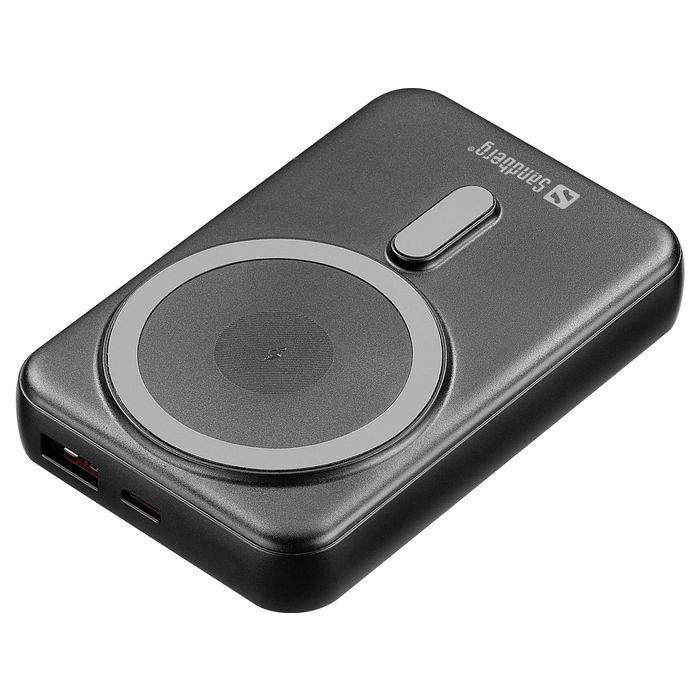 Sandberg Powerbank Wireless Magnético 10000 mAh Carga Rápida USB-C MagSafe Compatible iPhone