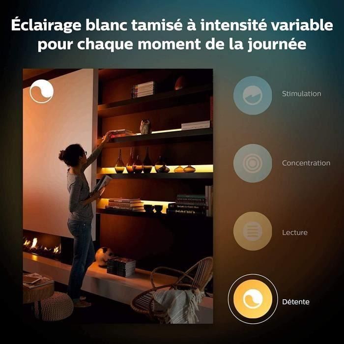 Atmósfera de tono blanco y color - Philips - Strips de luz interior más - 2 m - Bluetooth 2 Atmósfera de tono blanco y color - Philips - Strips de luz interior más - 2 m - Bluetooth 2