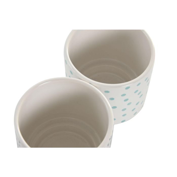 Macetero Urban DKD Home Decor Blanco Azul Marino 14 x 14 x 14 cm Set de 3 (8 Unidades) 2 Macetero Urban DKD Home Decor Blanco Azul Marino 14 x 14 x 14 cm Set de 3 (8 Unidades) 2