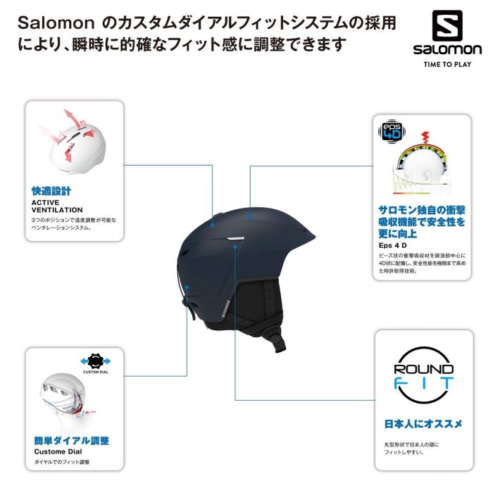 Casco de Esquí Salomon Pioneer Lt Azul Hombre 59-62 cm 3