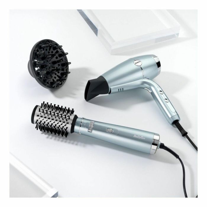 Secador de Pelo Babyliss Azul Metalizado 2100 W 12 Secador de Pelo Babyliss Azul Metalizado 2100 W 12