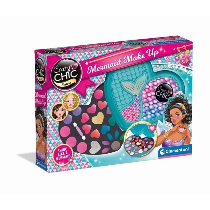 Clementoni - Crazy Chic - Sirene Makeup - Sombras de ojos, brillos de labios y aplicadores - A partir de 6 años Clementoni - Crazy Chic - Sirene Makeup - Sombras de ojos, brillos de labios y aplicadores - A partir de 6 años