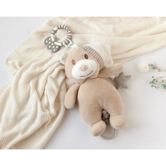 KioKids Musical Móvil de Cuna Oso Peluche Beige +0 Meses con Melodía Suave y Mecanismo de Cuerda para Bebés Recién Nacidos Colección Dolci Amici 0 KioKids Musical Móvil de Cuna Oso Peluche Beige +0 Meses con Melodía Suave y Mecanismo de Cuerda para Bebés Recién Nacidos Colección Dolci Amici 0