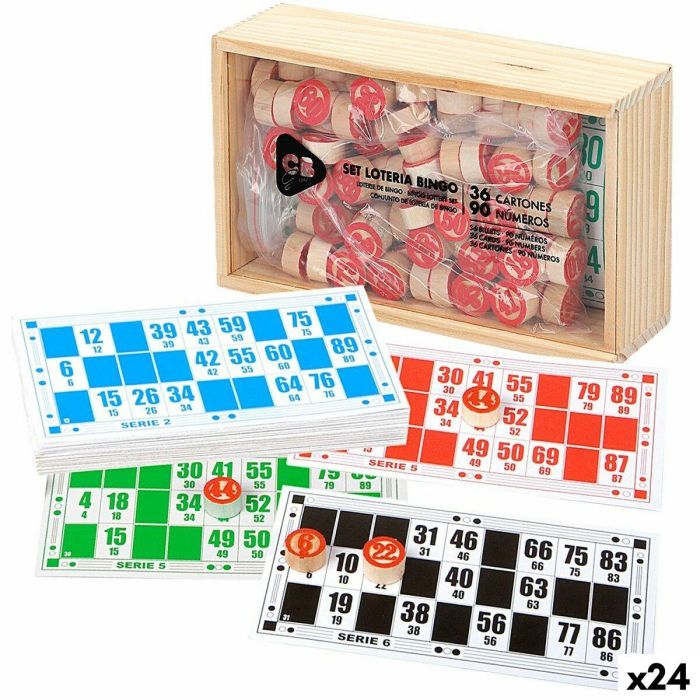 Bingo Colorbaby Madera Papel Plástico (24 Unidades) Bingo Colorbaby Madera Papel Plástico (24 Unidades)