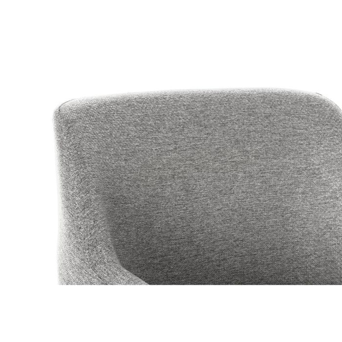 Sillón DKD Home Decor Negro Gris claro Metal 66 x 62 x 76,5 cm 5 Sillón DKD Home Decor Negro Gris claro Metal 66 x 62 x 76,5 cm 5