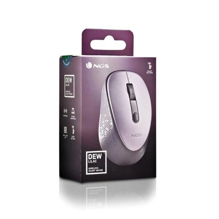 Ratón NGS DEWLILAC Lila 1600 dpi 1