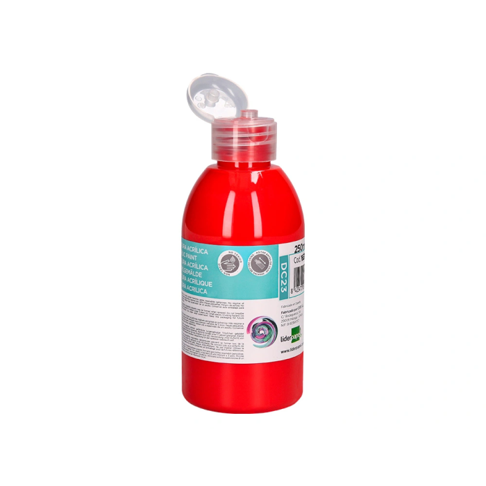 Liderpapel Pintura Acrilica Bote 250 ml Rojo 4 Liderpapel Pintura Acrilica Bote 250 ml Rojo 4