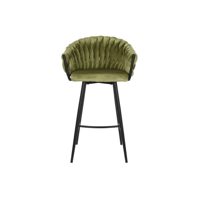 DKD Home Decor Taburete Moderno Verde Negro 58 x 101 x 53 cm 4