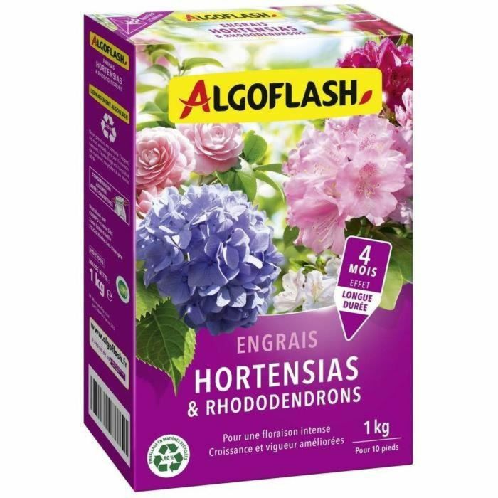 Algoflash Naturasol HORTO1N Fertilizante para Hortensias y Rododendros 1 kg Algoflash Naturasol HORTO1N Fertilizante para Hortensias y Rododendros 1 kg