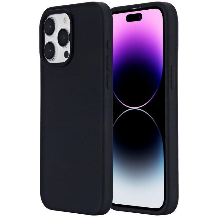 eSTUFF Funda magnética de silicona INFINITE ROME para iPhone 13, Negra, 81% material reciclado 6 eSTUFF Funda magnética de silicona INFINITE ROME para iPhone 13, Negra, 81% material reciclado 6