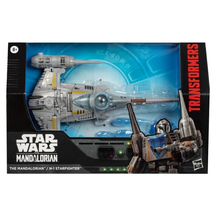 Hasbro Transformers Star Wars: The Mandalorian Figura Convertible Caza Estelar N-1 de 19 cm. Juguete Coleccionable que se Transforma de Personaje a Nave con Efectos de Combate Hasbro Transformers Star Wars: The Mandalorian Figura Convertible Caza Estelar N-1 de 19 cm. Juguete Coleccionable que se Transforma de Personaje a Nave con Efectos de Combate