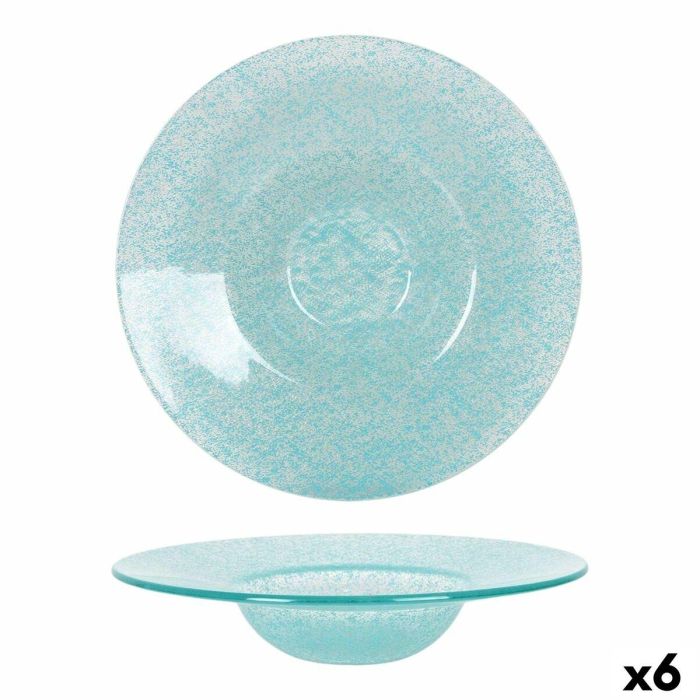 Plato Hondo Samaritaine Turquesa Ø 24 cm (6 Unidades) Plato Hondo Samaritaine Turquesa Ø 24 cm (6 Unidades)