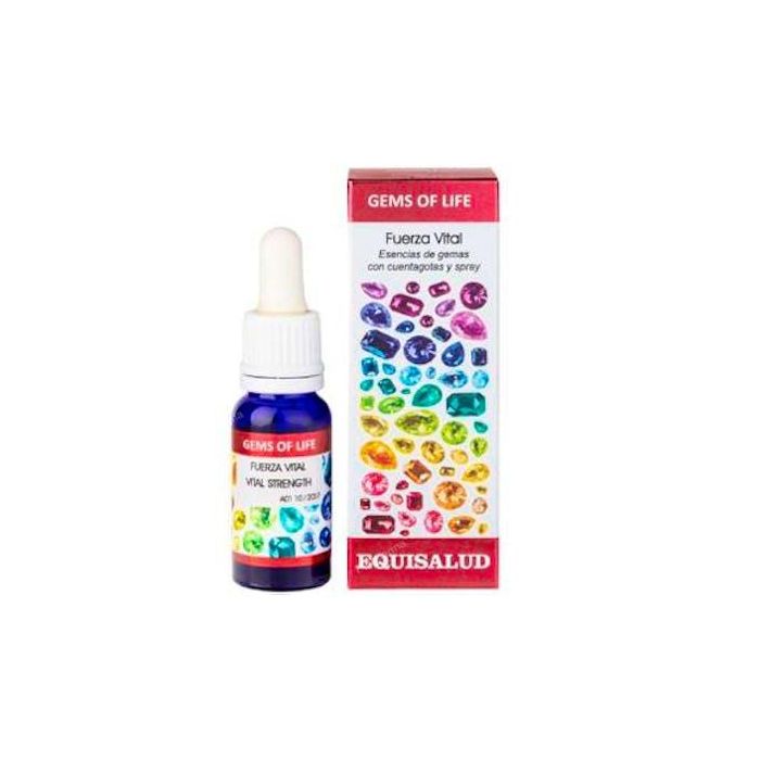 EQUISALUD Gems Of Life Fuerza Vital 15ml - Esencias de gemas para tonificar y regenerar la energía